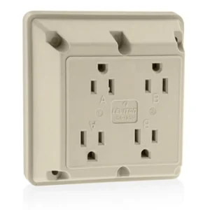 CONTACTO 4 EN 1 15A/125V. MARFIL LEVITON