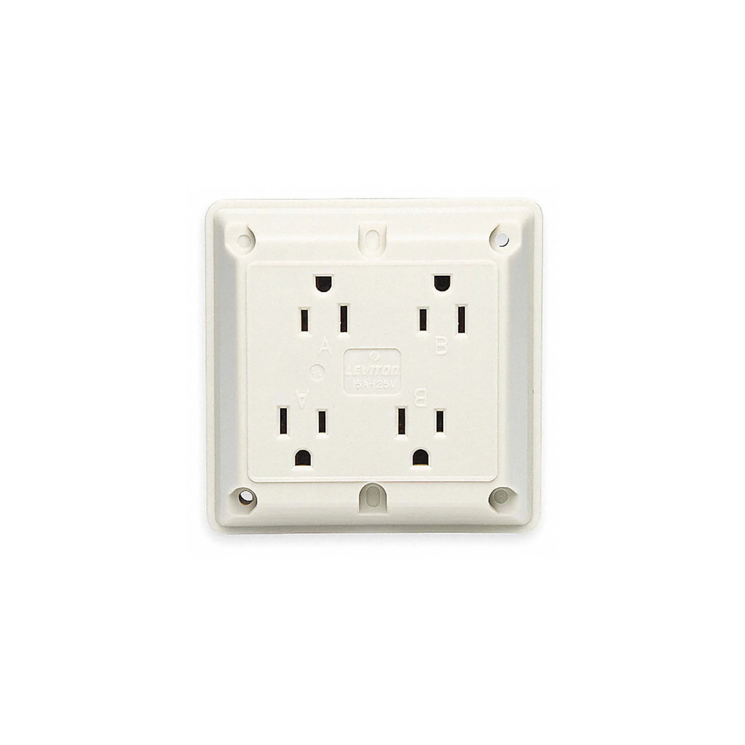 CONTACTO 4 EN 1 15A/125V. MARFIL LEVITON