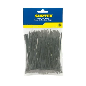 Cincho plástico 160 x 4.8mm 50 piezas negro Surtek