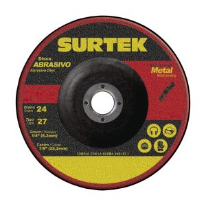 Disco para corte de metal de 7" Surtek