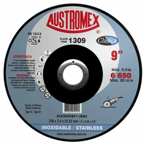 Disco 1309 corte acero inoxidable 9x7/8 Austromex