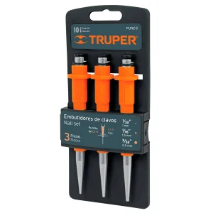 JUEGO DE EMBUTIDORES DE CLAVOS 3 PIEZAS MCA TRUPER CARPINTERIA *** OFRECER 117230 ***