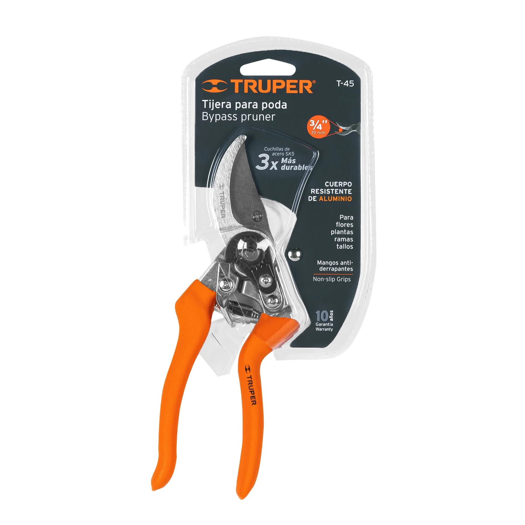 TIJERA P/PODA 8″ CURVA CUERPO ALUMINIO CUCHILLA DE PASO *** OFRECER T10 O 18460 O T07 ***
