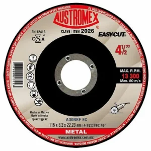 Disco 2026 cort.metal 4.5”easy cut Austromex