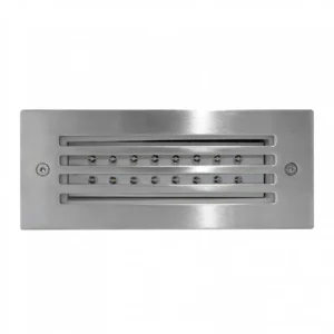 LUMINARIA LED DE CORTESIA CALUX 1.6W 100-240V 3000K 70LM IP65 ACABADO ACERO INOXIDABLE 3420-LED