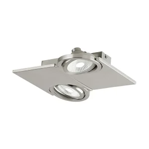 LUM TECHO LED DOBLE 10W PLATA BREA MCA EGLO  *** HAE ***