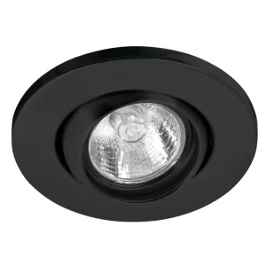 LUMINARIO REDONDO EMPOTRADO 50W. NEGRO LED O HALOGENO EMP-107S 46624 TRUPER *** OFRECER YD-345/N ***