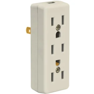 MULTICONTACTO TRIPLE 15A/127V. BLANCO MUL-305 46814 TRUPER