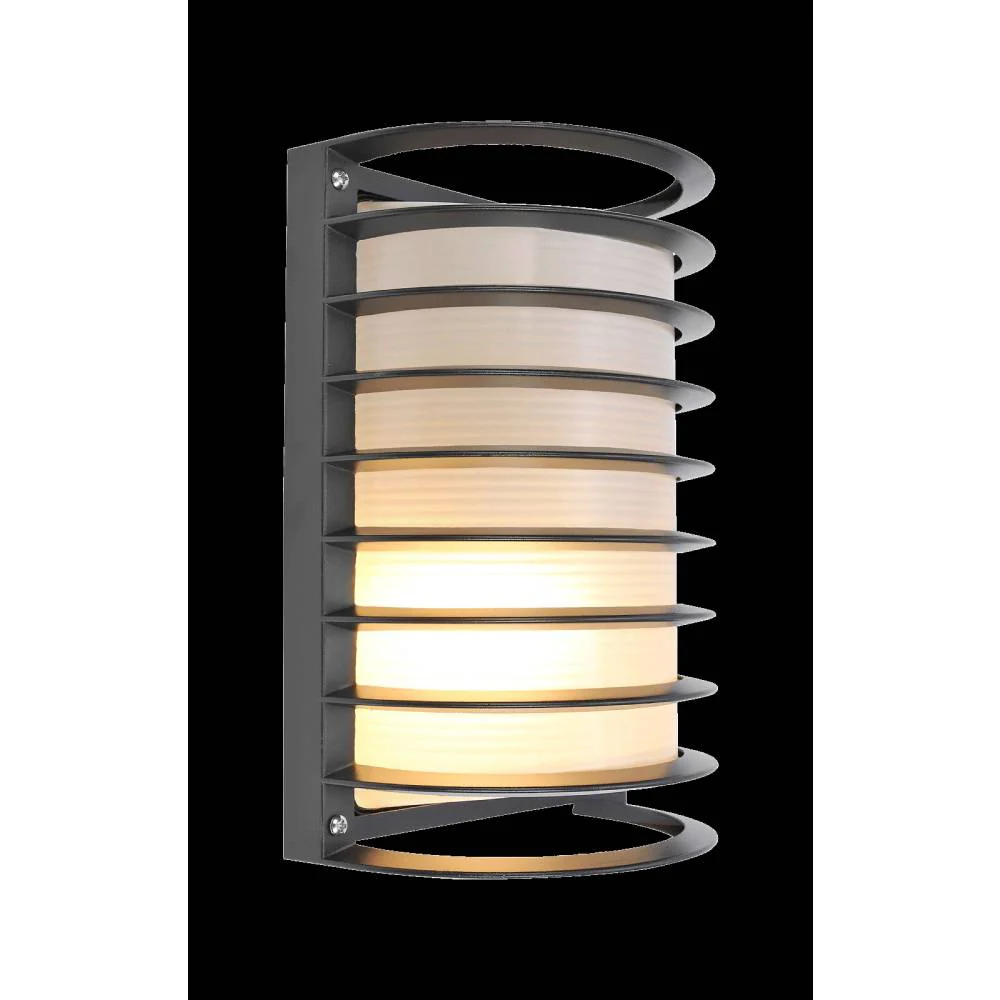 LUMINARIA PARA MURO CALUX 100W 125V IP54 E27 ACABADO NEGRO