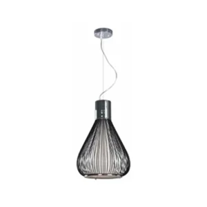 LAMPARA COLGANTE NEGRO MATE E27 100W 1 LUZ 120V 32X49 S/FOCO *** HA. LUMI ***
