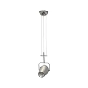 LAMPARA COLGANTE 1 LUZ LED INTEGRADO LENTE DE ACRILICO CROMO 100-265V 14.5X12X35.5 *** HAE ***
