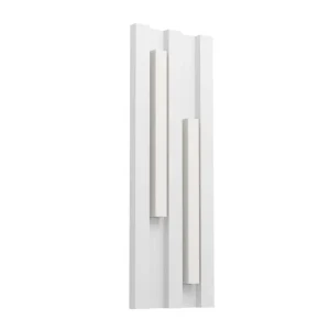 ARBOTANTE BASE RECTANGULARBLANCA CON PERFILES LED IP55 FANDINA  *** HA. LUMI ***