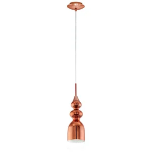 LUMINARIO COLGANTE BOLANOS COBRE 1 LUZ GU10 1X6W (INCLUIDO) REGULABLE EGLO  *** HAE ***