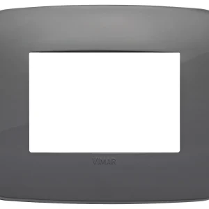 PLACA ROUND 3 MOD. TECNOPOLIMERO GRIS ARKE VIMAR