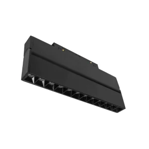 LUM P/RIEL MAGNETICO LED NEGRO TIPO RASTER DIRIGIBLE 12W 24G 48V IP20 ILUMILEDS