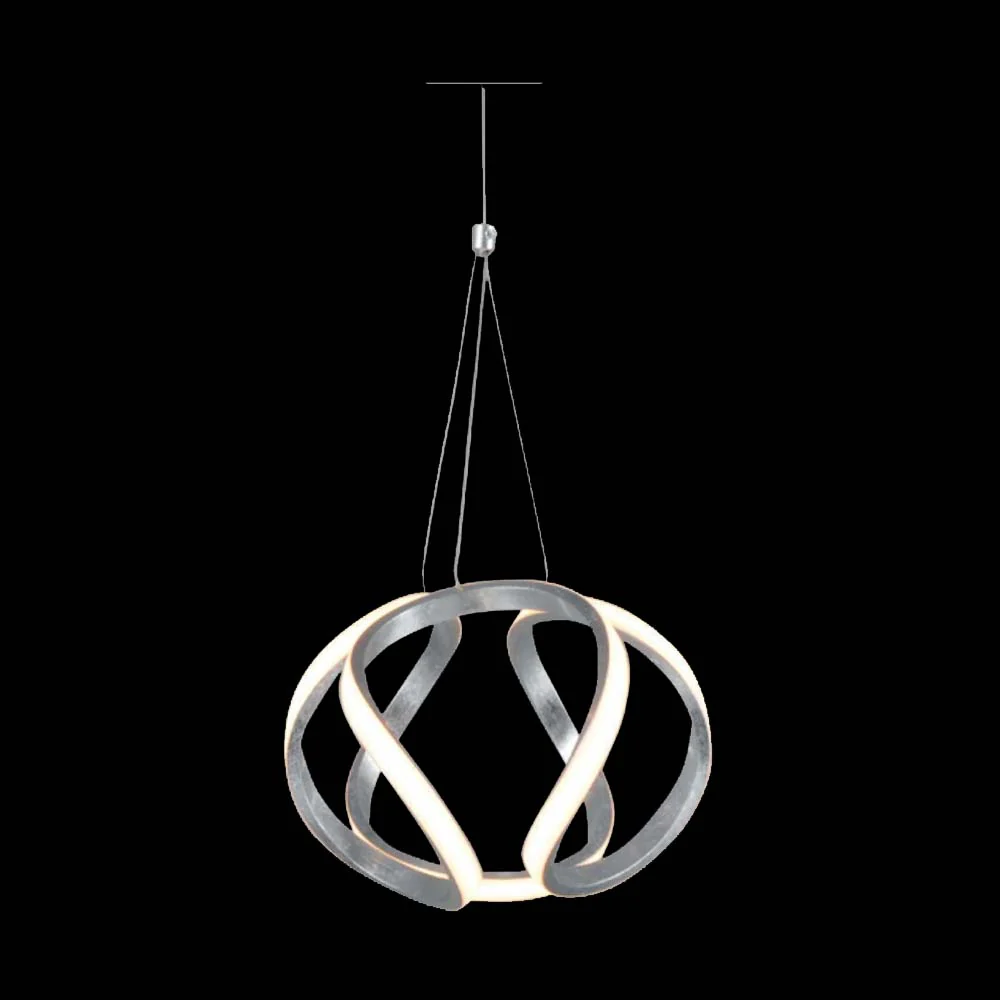 LUMINARIA LED COLGANTE COLOR PLATA 30 W VITA *** HA. LUMI ***