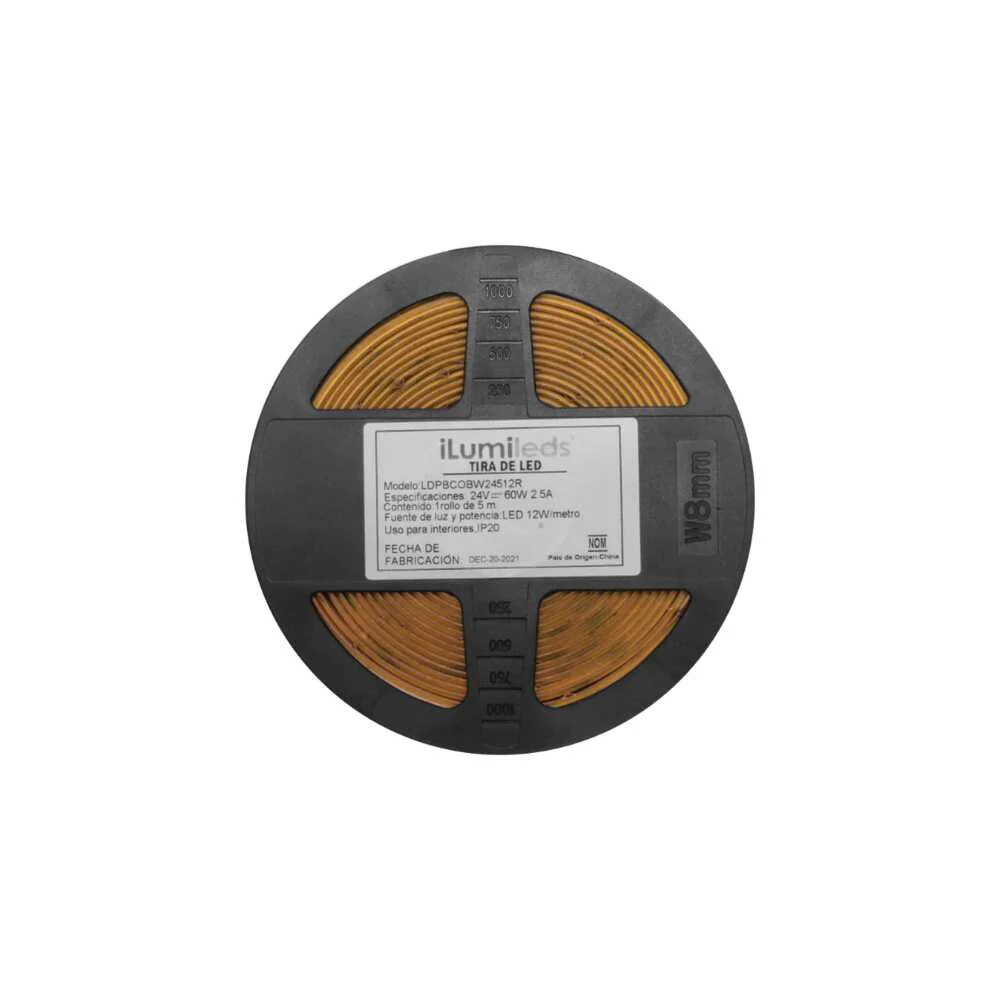 TIRA EXTRAPLANA LED 12W X MT 4100K 512LEDS X MT 120G IP20 ILUMILEDS