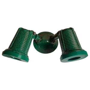 PORTALAMPARA DOBLE VERDE LE-305-V
