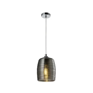 LUMINARIA COLGANTE CRISTAL CROMO 1 X 60 TOULOUSE *** HA. LUMI ***