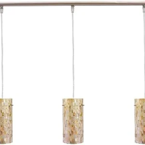 COLGANTE 3 LUCES NACARADO 3X60W