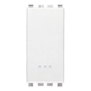 INTERRUPTOR 1P 16AX. 250V. 1 MOD. ILUMINABLE TECLA INTERCAMBIABLE BLANCO EIKON VIMAR