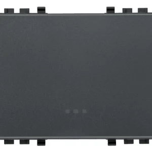 TECLA INTERCAMBIABLE 3 MOD. ILUMINABLE GRIS EIKON VIMAR