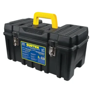 Caja portaherramientas plástica 21" con broches metálicos Surtek